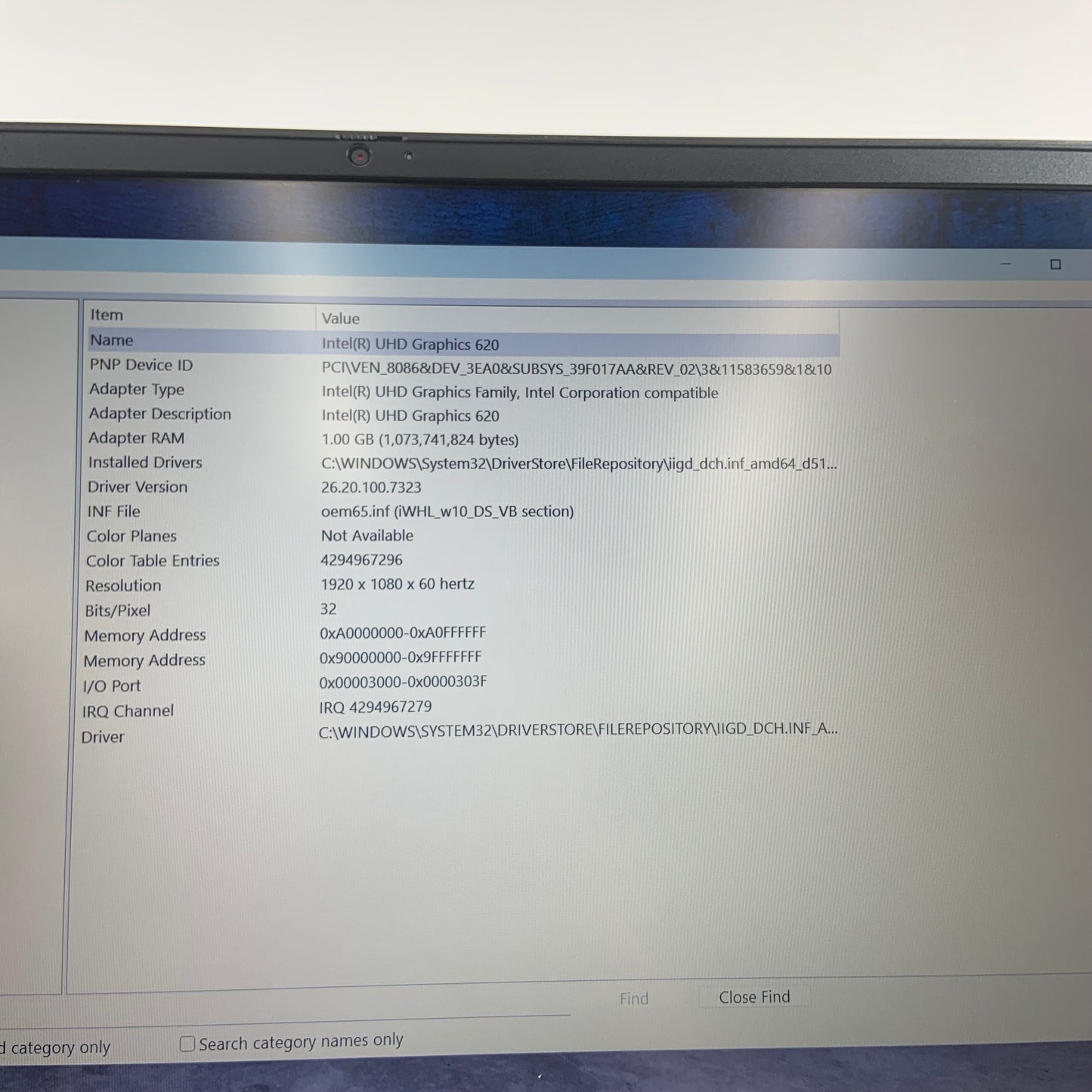 Lenovo IdeaPad 81N8 15.6" i5-8265U 1.6GHz 8GB RAM 256GB SSD Win 11 Home