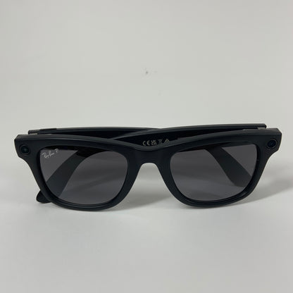 Ray-Ban Meta Wayfarer Gen 1 Matte Black AI Smart Glasses With Leather Case