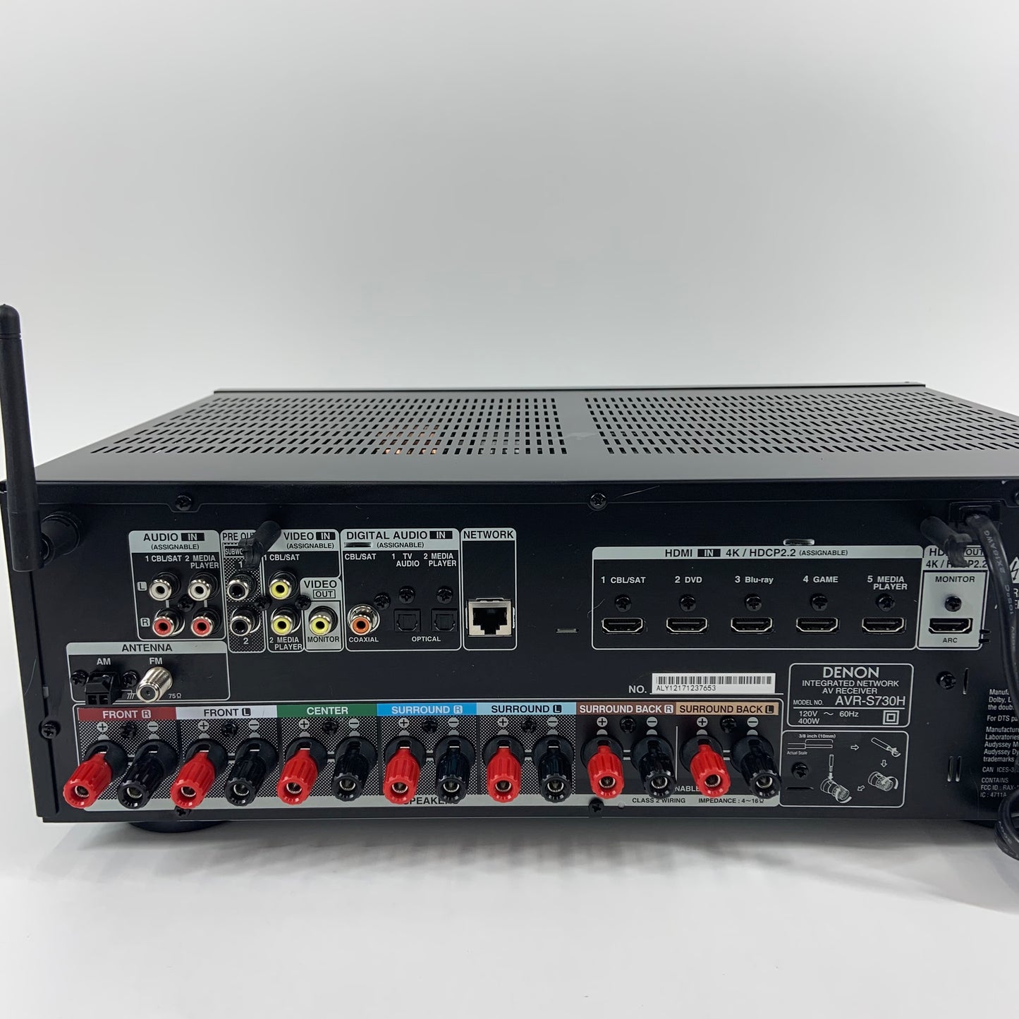 Denon AVR-S730H 165W 7.2 Channels Integrated Network AV Receiver Dolby Atmos