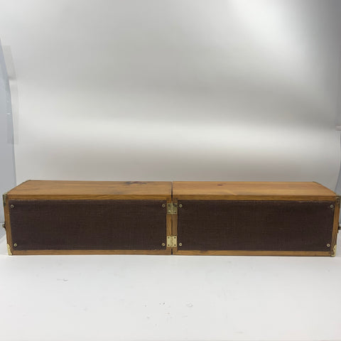 Vintage Keltone 1970s Twin Folding PA Speakers Wood Rare