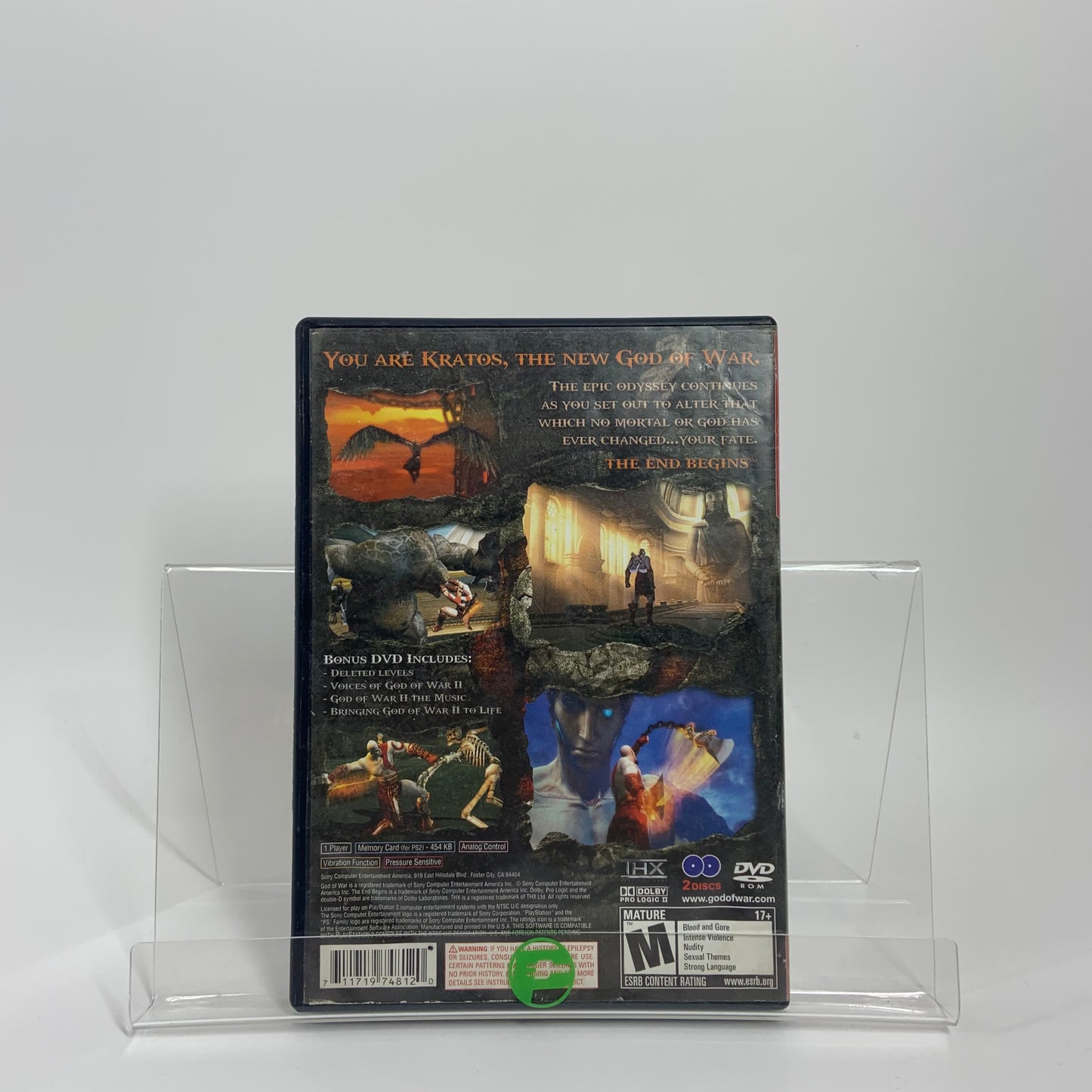 God of War 2 (Sony PlayStation 2 PS2, 2007)