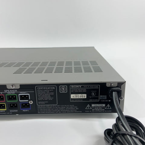 Sony HCD-S300 CD/DVD Receiver TESTED