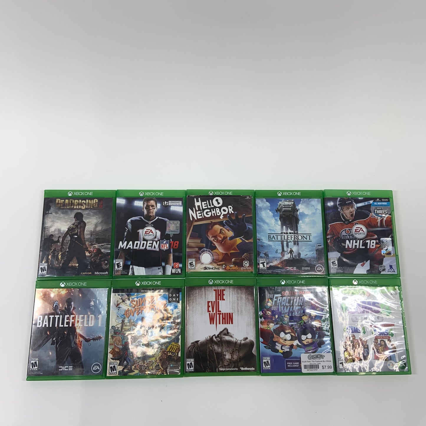 Lot of 10 Microsoft Xbox One Games