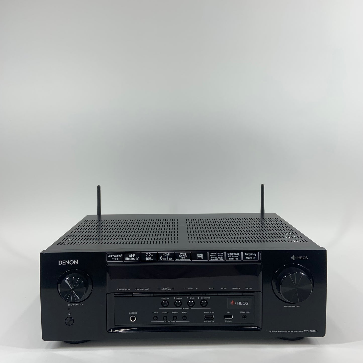 Denon AVR-S730H 165W 7.2 Channels Integrated Network AV Receiver Dolby Atmos
