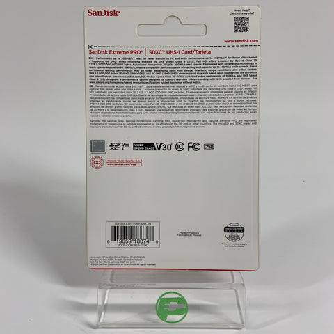 New SanDisk UHS-1 CARD Extreme PRO SDXC Card 1TB SDXC SDSDXXD-1T00-ANCIN