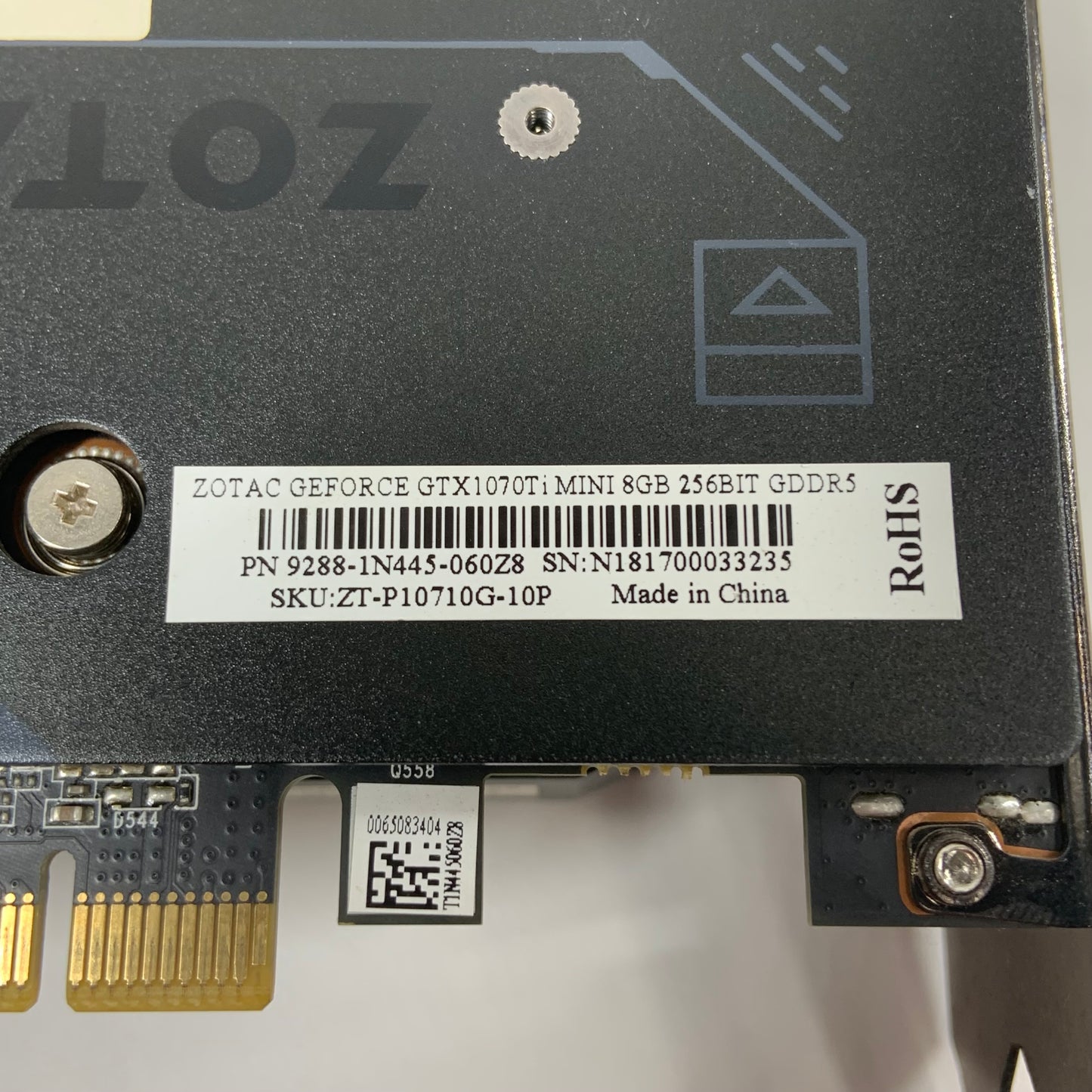 Zotac GeForce GTX 1070 Ti Mini 8GB GDDR5 Graphics Card