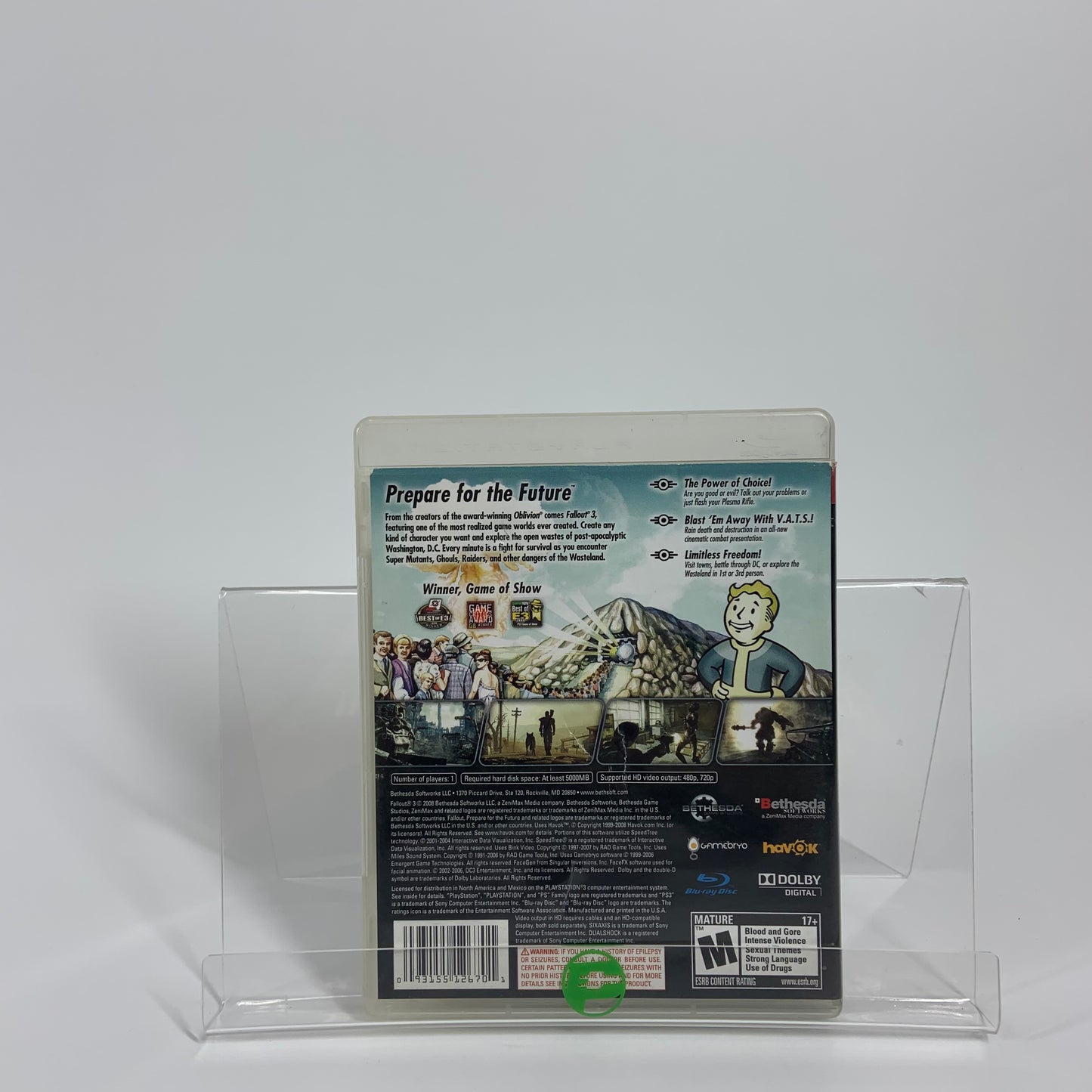 Fallout 3 [Greatest Hits] (Sony PlayStation 3 PS3, 2008)