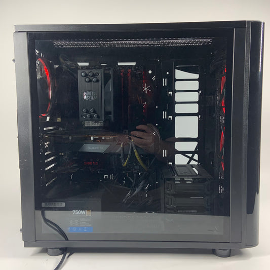 Intel i7 32GB RAM 2TB Storage AMD Radeon RX 5700 XT W11 Pro Red Black Gaming PC