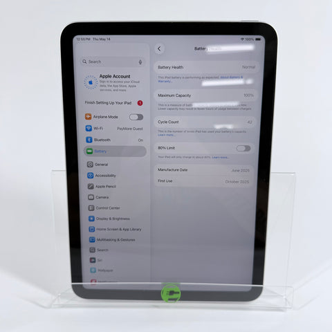 WiFi Only Apple iPad 11" (A16) 128GB Silver MD3Y4LL/A