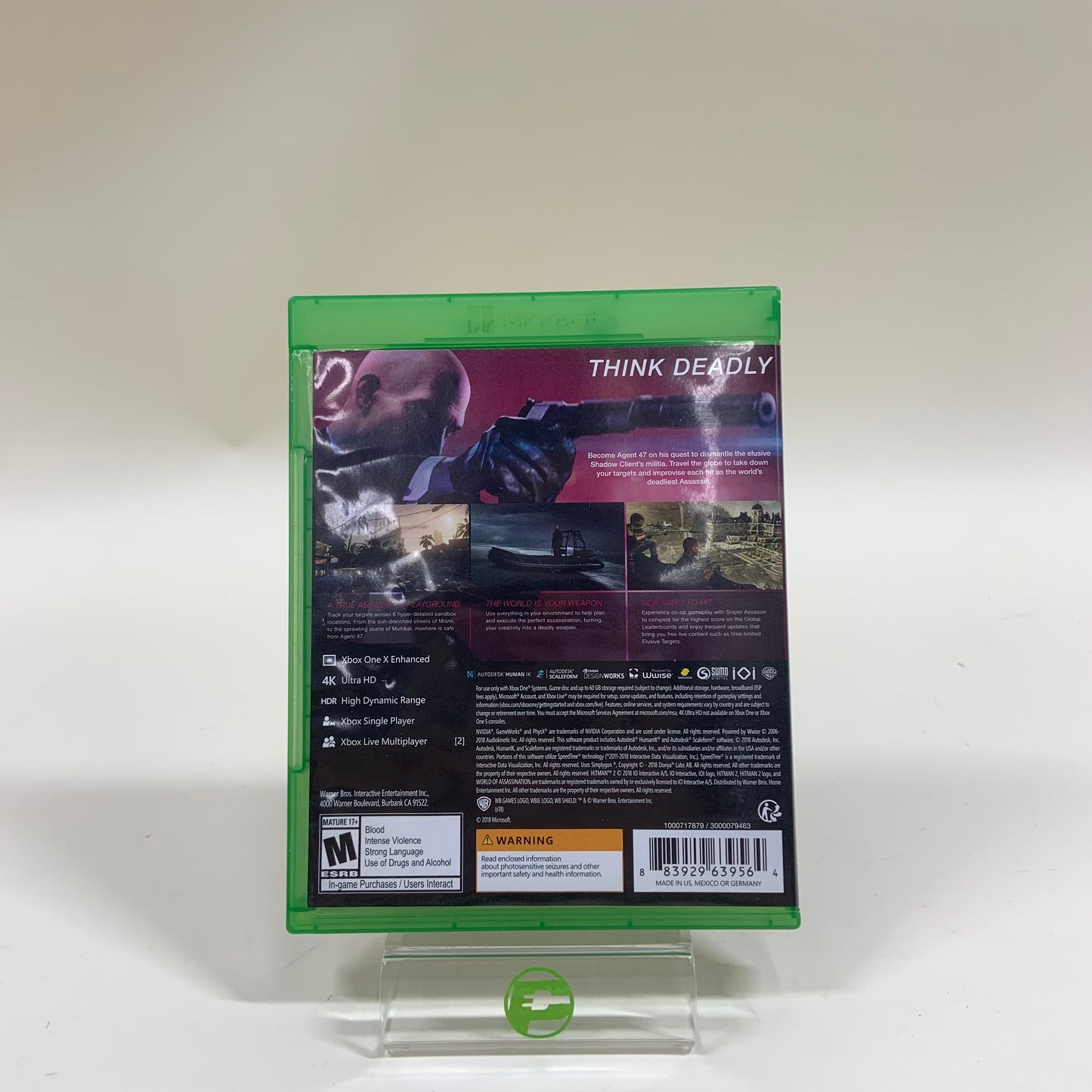 Hitman 2 (Microsoft Xbox One, 2018)