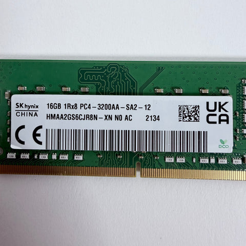 SK Hynix HMAA2GS6CJR8N-XN 16GB (1x16GB) RAM DDR4 3200MHz PC4-3200AA-SA2-13