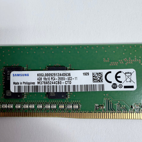 Samsung K0GL00092912A4D636 4GB RAM DDR4 2666MHz PC4-2666V-UC0-11