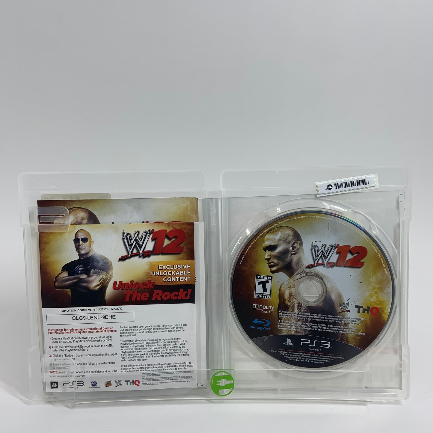 WWE '12 (Sony PlayStation 3 PS3, 2011)