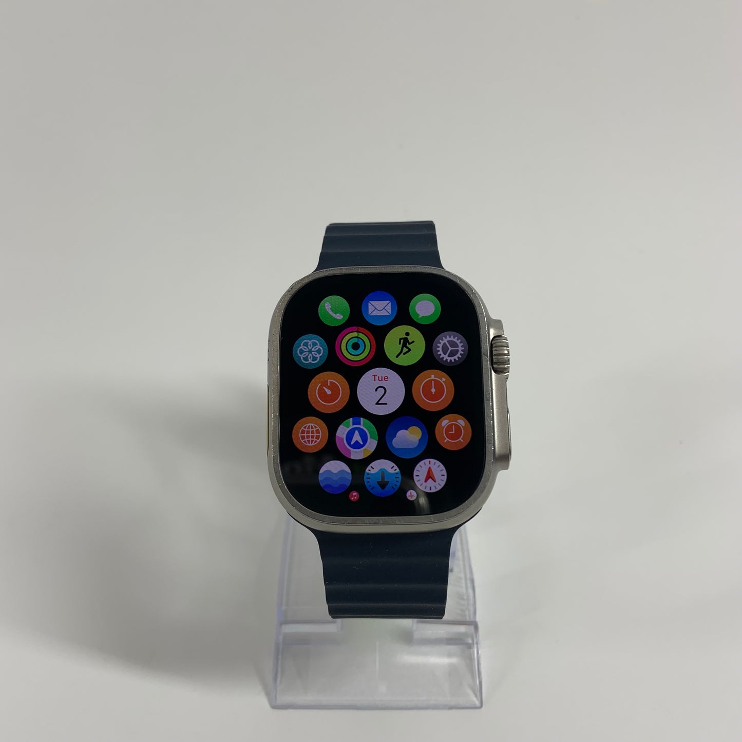 Unlocked Apple Watch Ultra 2 49MM Blue Titanium Blue Ocean Band MREG3LL/A