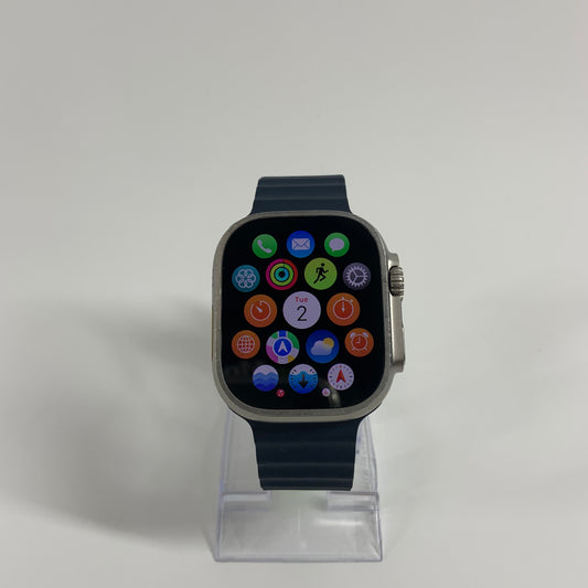 Unlocked Apple Watch Ultra 2 49MM Blue Titanium Blue Ocean Band MREG3LL/A