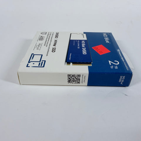New Western Digital WD M.2 2280 Blue 2TB PCIe Gen 4 x4 (NVMe) SSD WDS200T3B0E