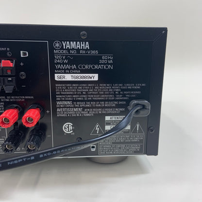 Yamaha Natural Sound AV Receiver RX-V365