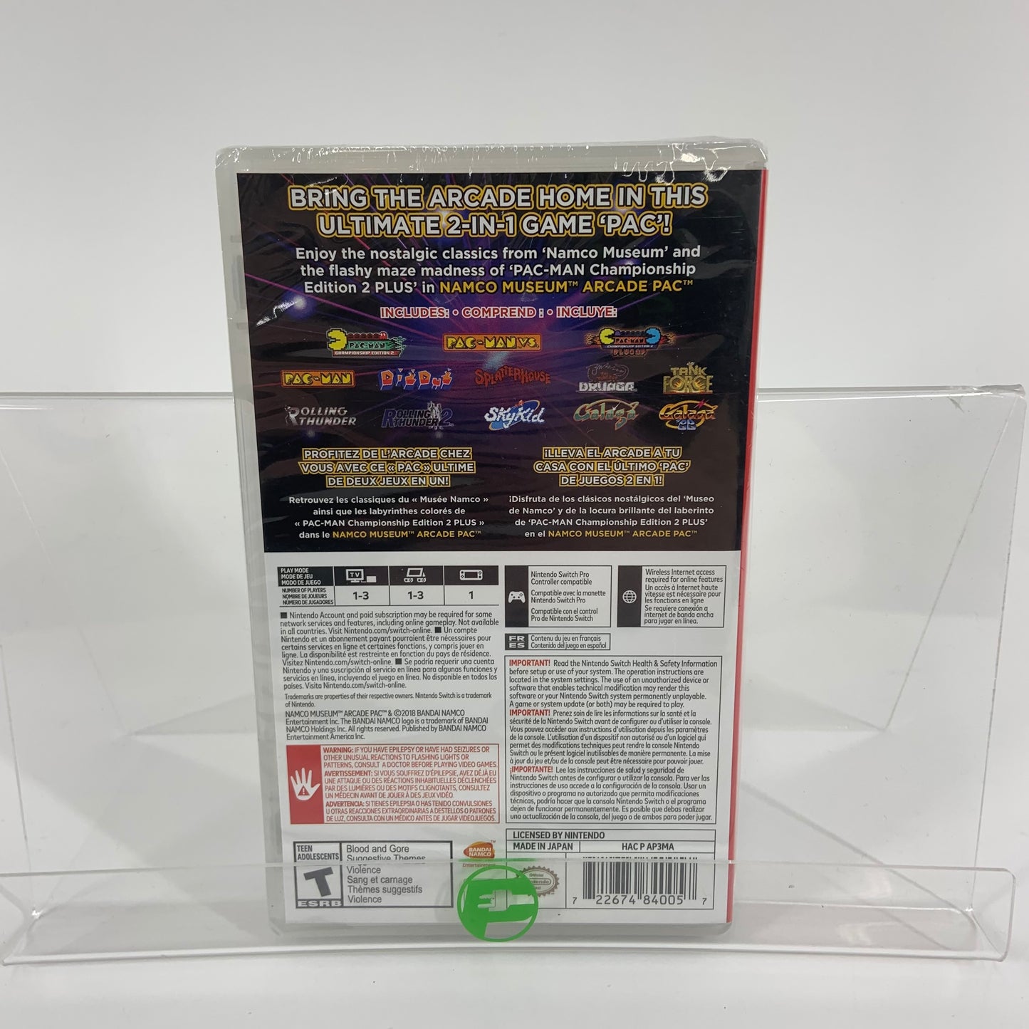 New Namco Museum Arcade Pac (Nintendo Switch, 2018)