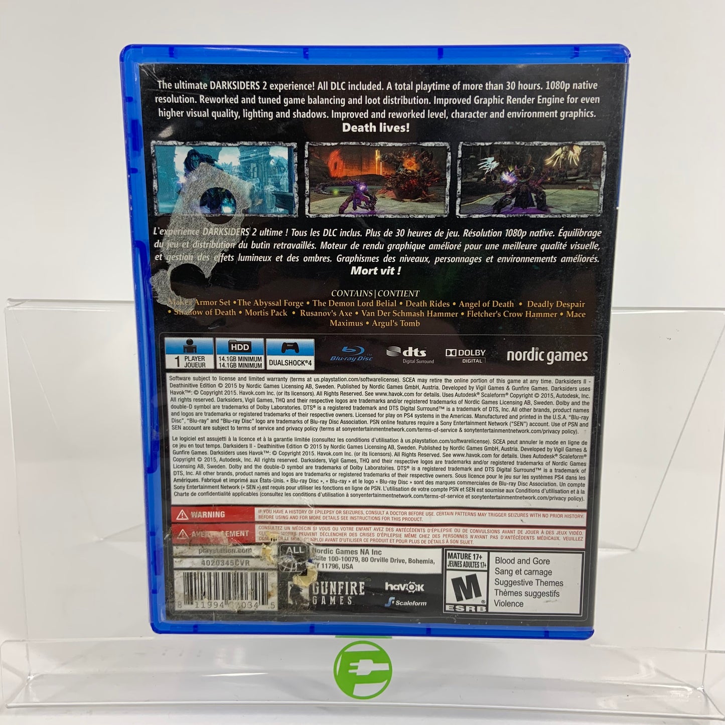 Darksiders II: Deathinitive Edition (Sony PlayStation 4 PS4, 2015)