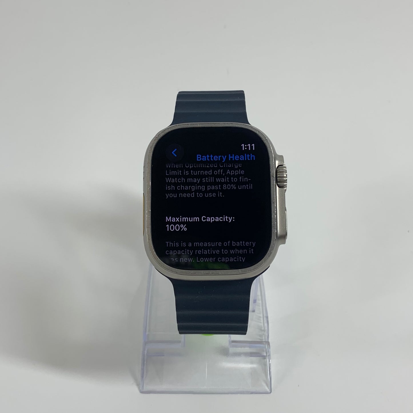Unlocked Apple Watch Ultra 2 49MM Blue Titanium Blue Ocean Band MREG3LL/A