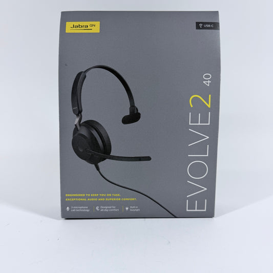 New Jabra GN Evolve2 40 Wired Headset
