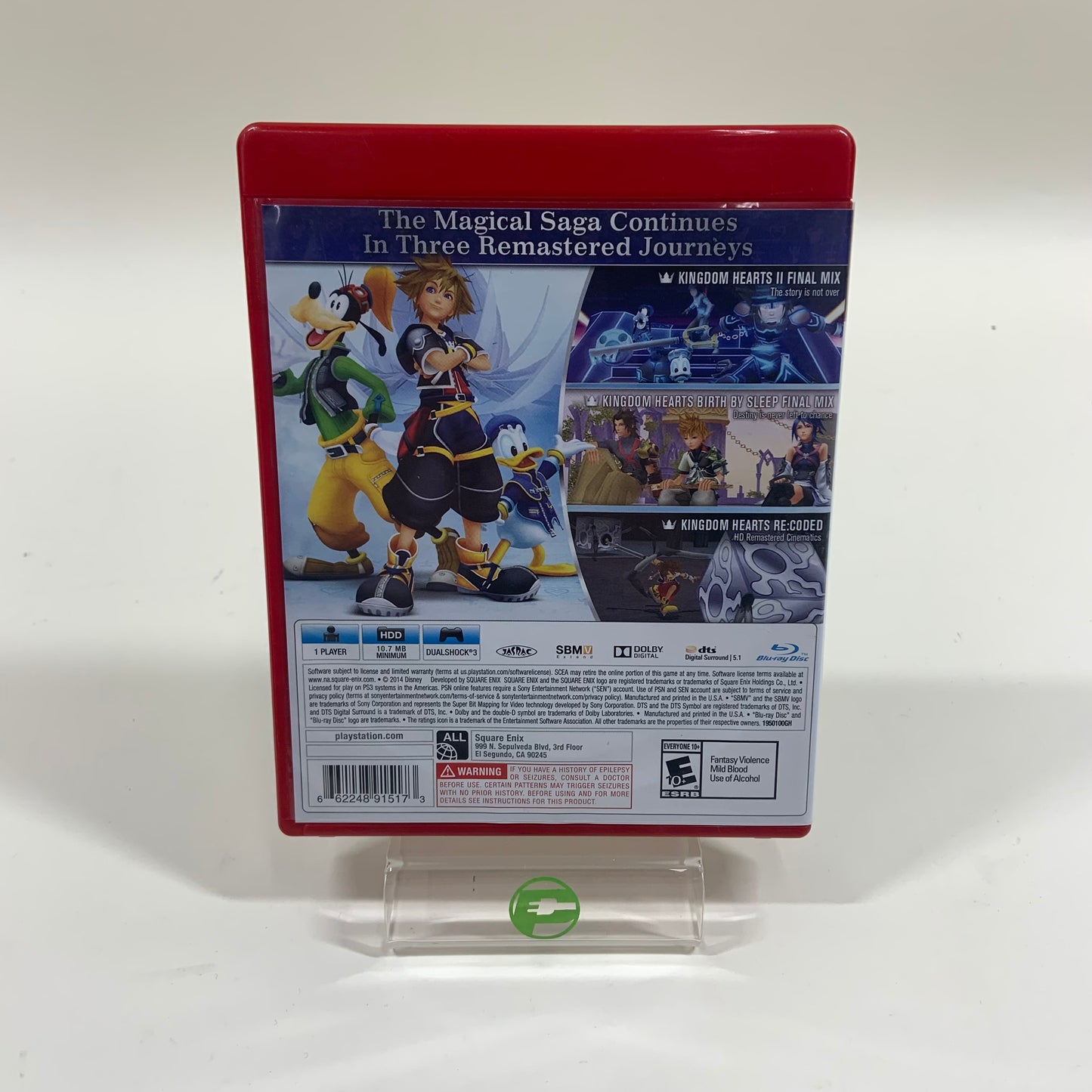 Kingdom Hearts: HD 2.5 ReMix (Sony PlayStation 3 PS3, 2014)