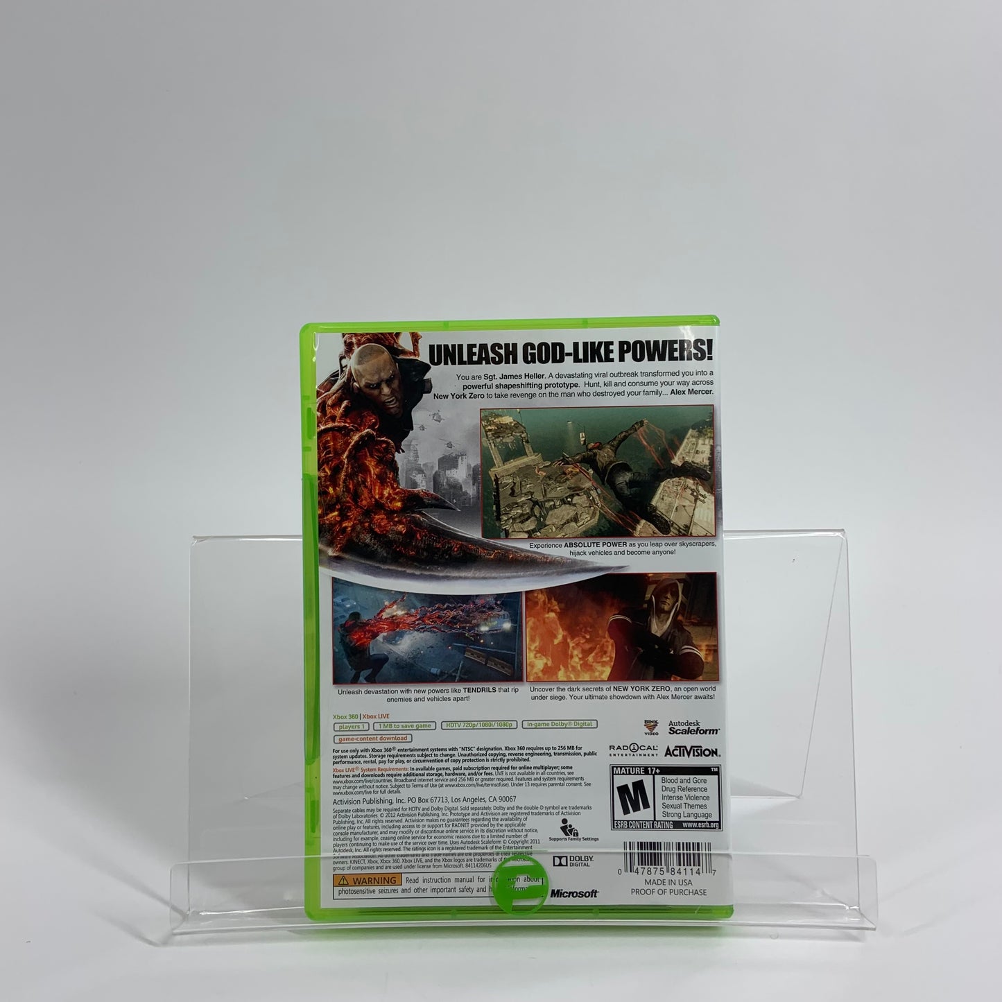 Prototype 2 [Blackwatch Collector's Edition] (Microsoft Xbox 360, 2012) COMPLETE