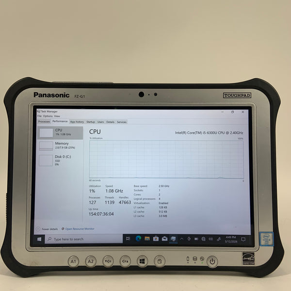 Panasonic FZ-G1 FZ-G1R0-53TE 10.1