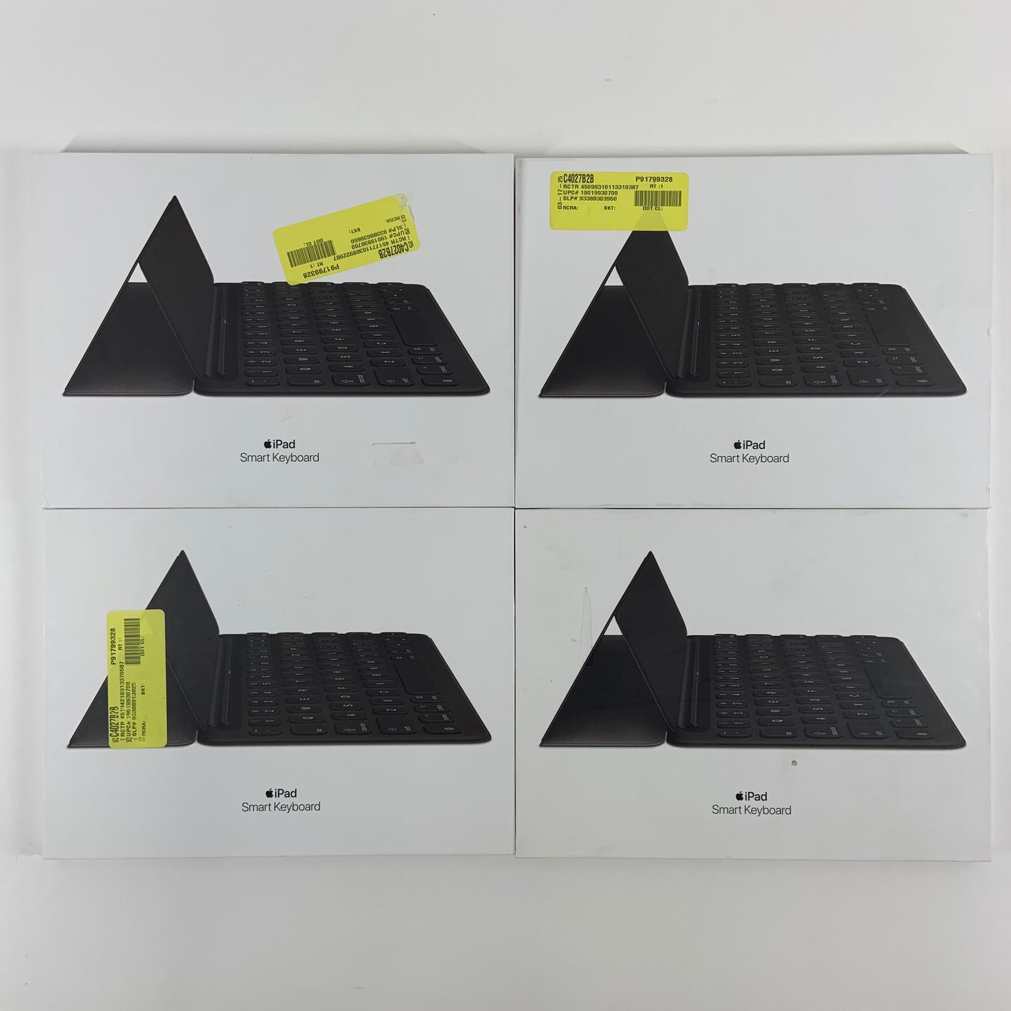 Lot of 4 New Apple Smart Keyboard for iPad Keyboard Folio Case Black A1829