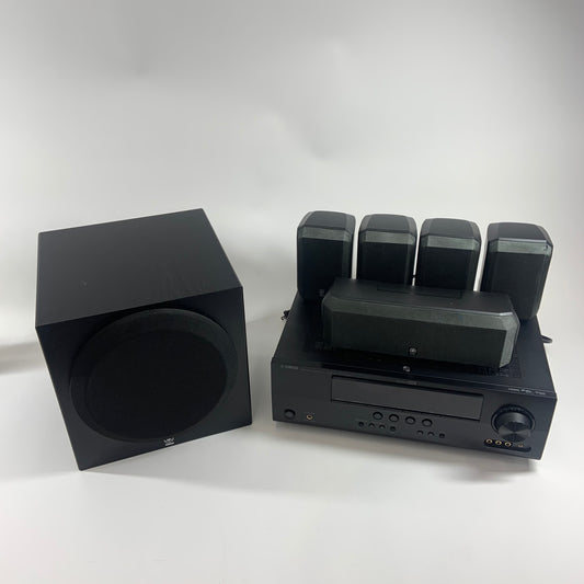 Yamaha HTR-6230 Receiver with Yamaha Speakers Sound System Bundle