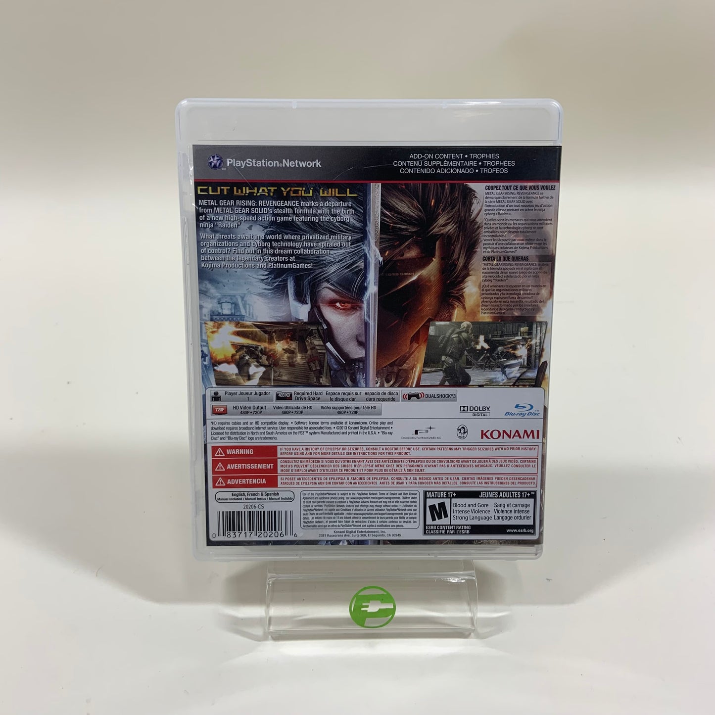 Metal Gear Rising: Revengeance (Sony PlayStation 3 PS3, 2013)