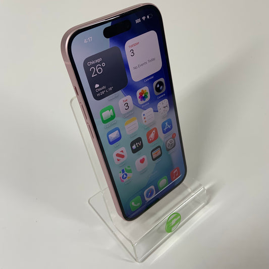 Factory Unlocked Apple iPhone 15 128GB Pink MTLW3LL/A