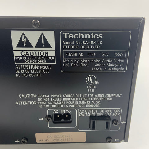 Technics SA-EX110 Stereo Receiver / Amplifier
