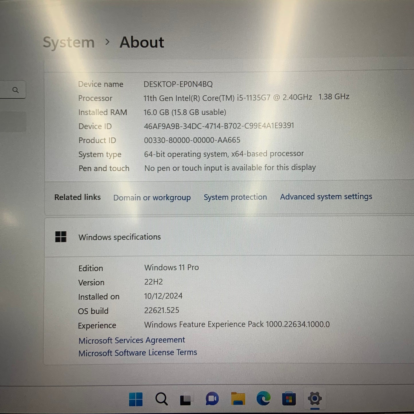 Dell Latitude 5420 14" i5-1135G7 2.4GHz 16GB RAM 500GB SSD