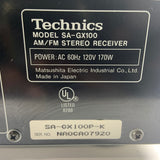 Technics SA-GX100 170W 120V 2 Channel AM/FM Stereo Reciever