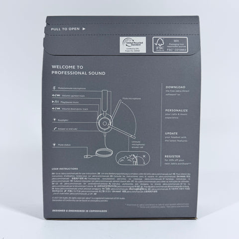 New Jabra GN Evolve2 40 Wired Headset