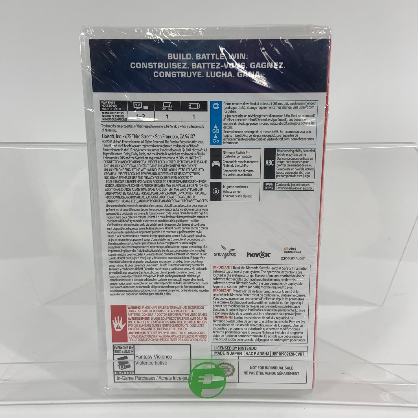 New Starlink: Battle For Atlas (Nintendo Switch, 2018)