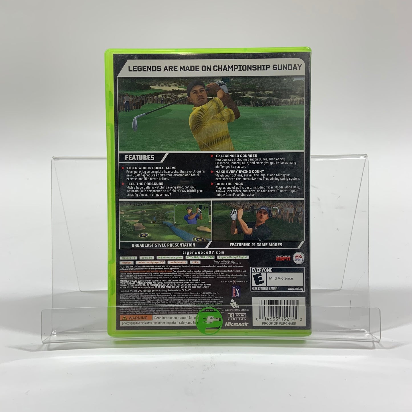 Tiger Woods 2007  (Microsoft Xbox 360,  2006)