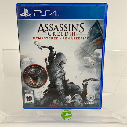 Assassin's Creed III Remastered (Sony PlayStation 4 PS4, 2019)