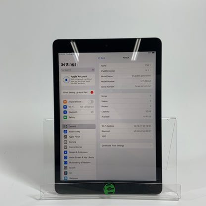 WiFi Only Apple iPad 8th Gen 32GB Space Gray MYL92LL/A