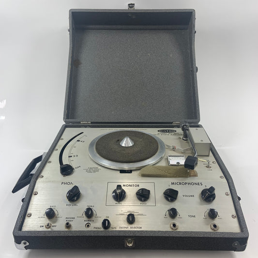 Hilton AC-300 1974 Vintage Portable Square Dance PA Turntable Ultra Rare