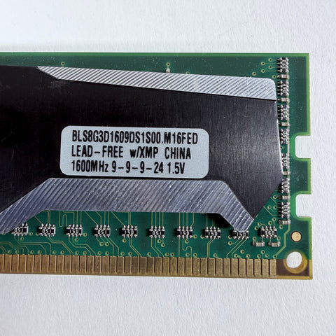 Ballistix Sport DDR3 1600MHz BLS8G3D1609DSS1S00.M16FED