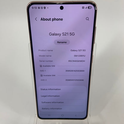 Unlocked Samsung Galaxy S21 5G 8GB RAM 128GB SM-G991U Phantom Violet