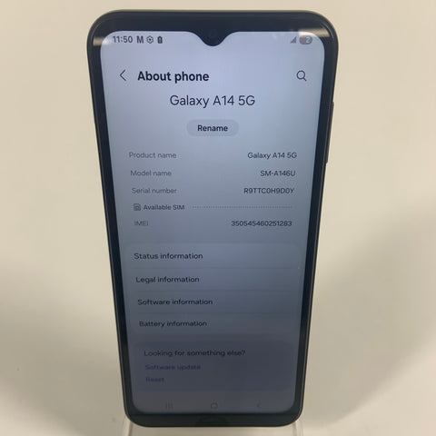 T-Mobile Samsung Galaxy A14 5G 4GB RAM 64GB SM-A146U Black