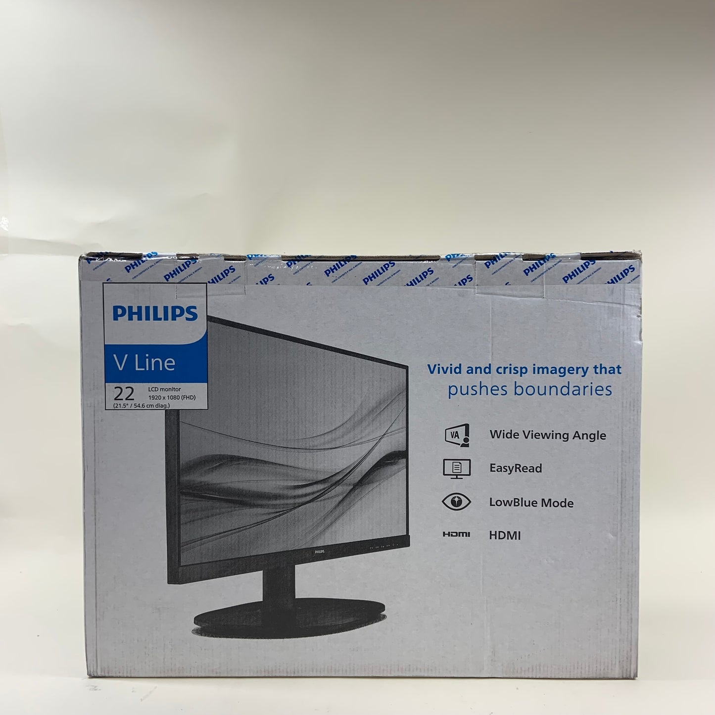 New Phillips 22" 221V8 FHD VA 48 Hz - 75 Hz LCD Monitor