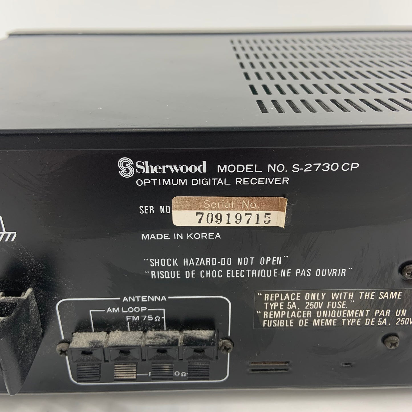 Sherwood s-2730 CP Vintage Home Receiver