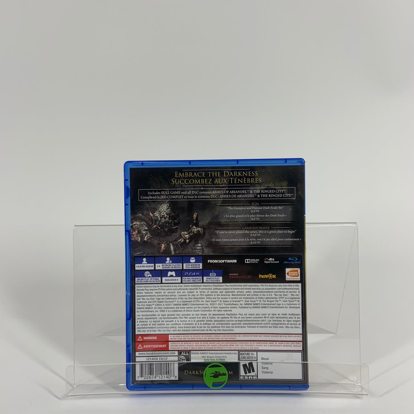 Dark Souls III: The Fire Fades Edition (Sony PlayStation 4 PS4, 2017)