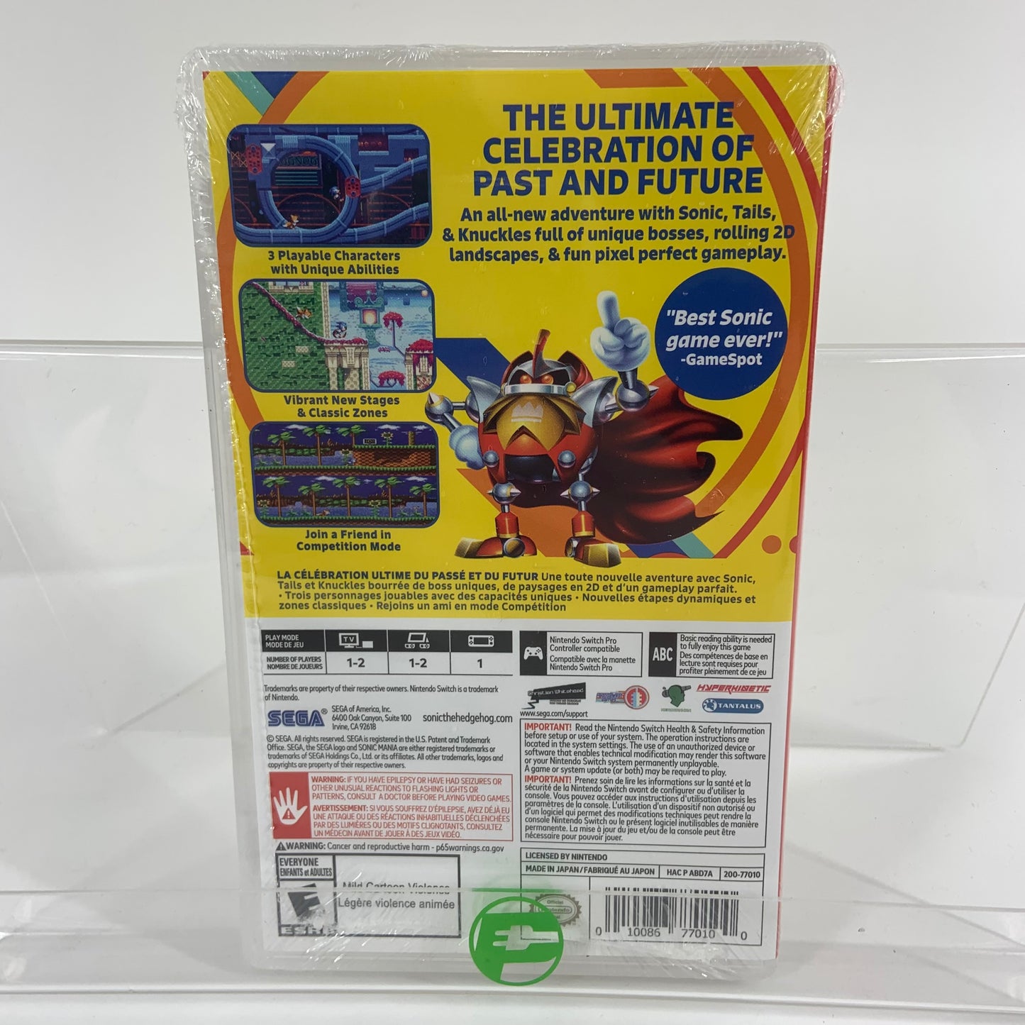 New Sonic Mania (Nintendo Switch, 2017)