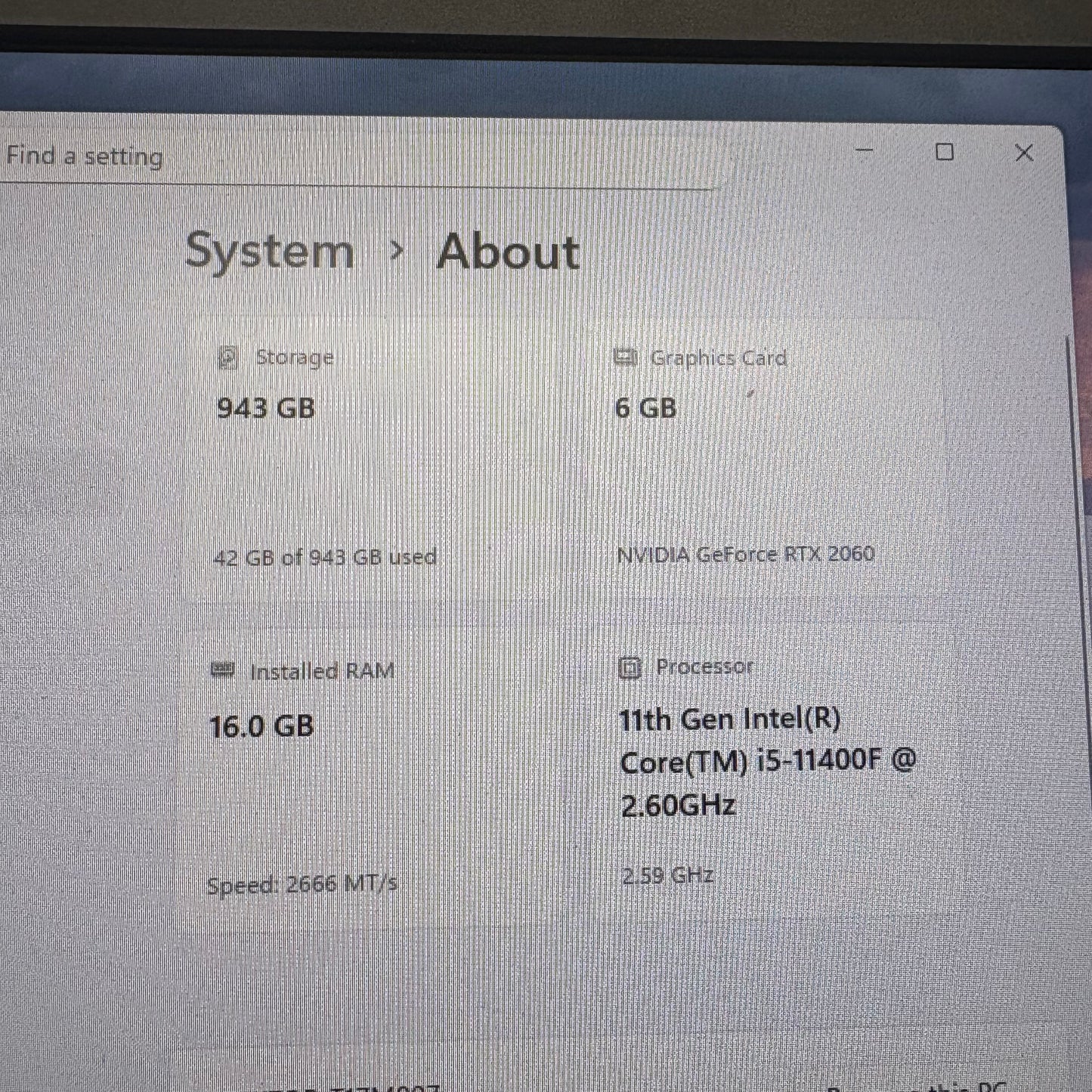 Budget Black RGB Gaming PC i5-11400F 16GB RAM NVIDIA GeForce RTX 2060 1TB SSD