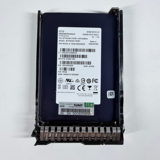 Hewlett Packard 2.5-inch MTFDDAK1T9TBY 1920GB SATA III (6Gb/s) SSD